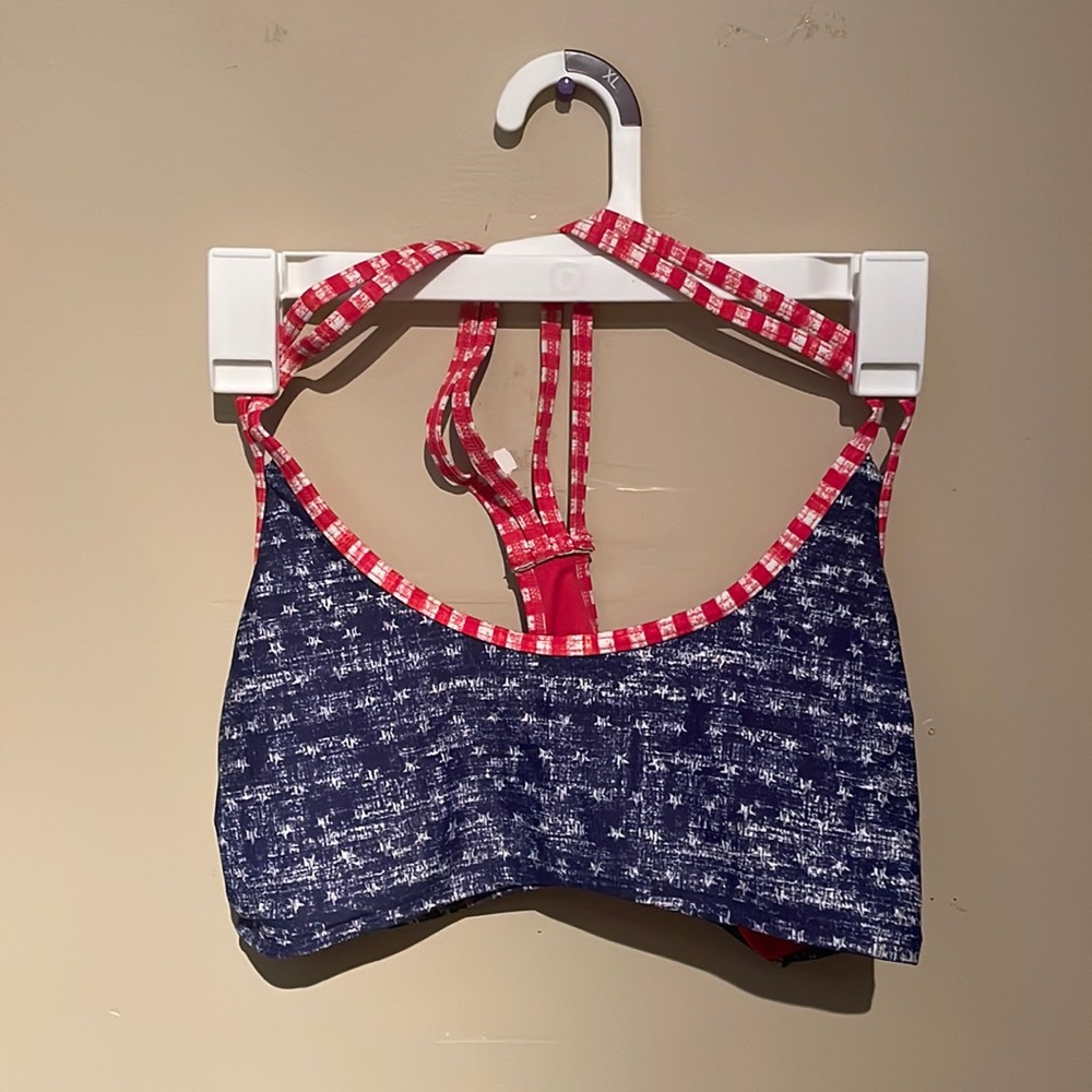 Red, White and Blue Bikini Top